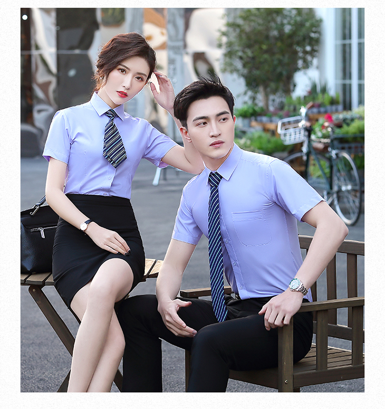 White-collar business slim professional short-sleeved shirt 188-8231 men shirt short-sleeved