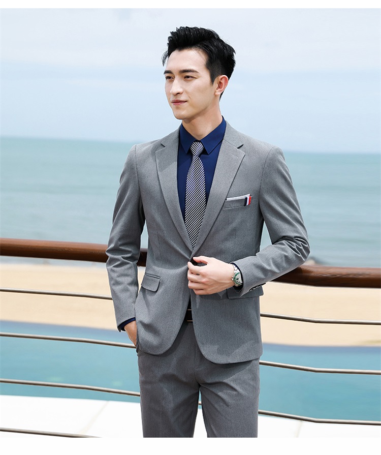 Business color spinning elastic one button suit jacket for men and women DQ1-589 jacket