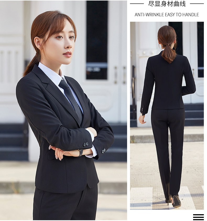 Business single button professional jacket for women 188-0601 women jacket