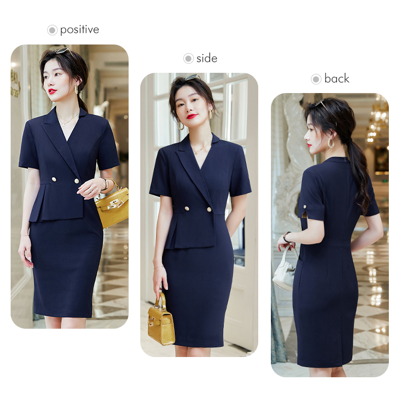 Commuter white-collar waist professional dress for women DH1-3302 dress