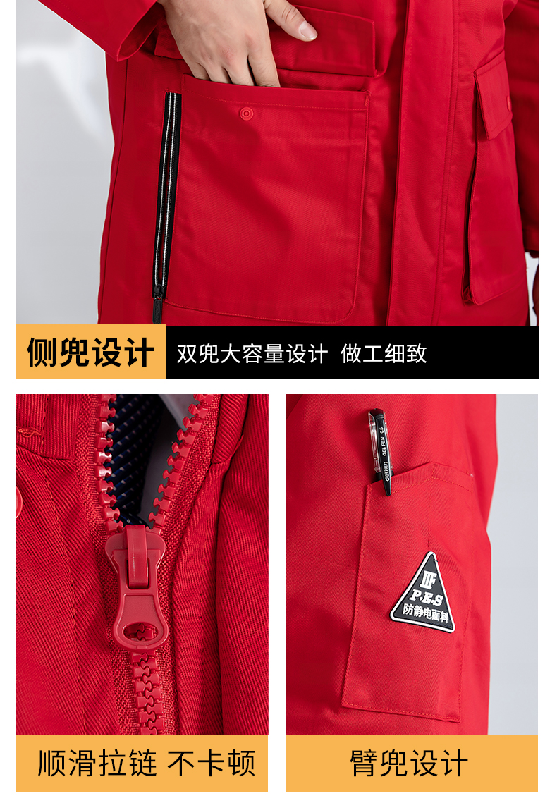 New anti-static workwear cotton coat H22-2369