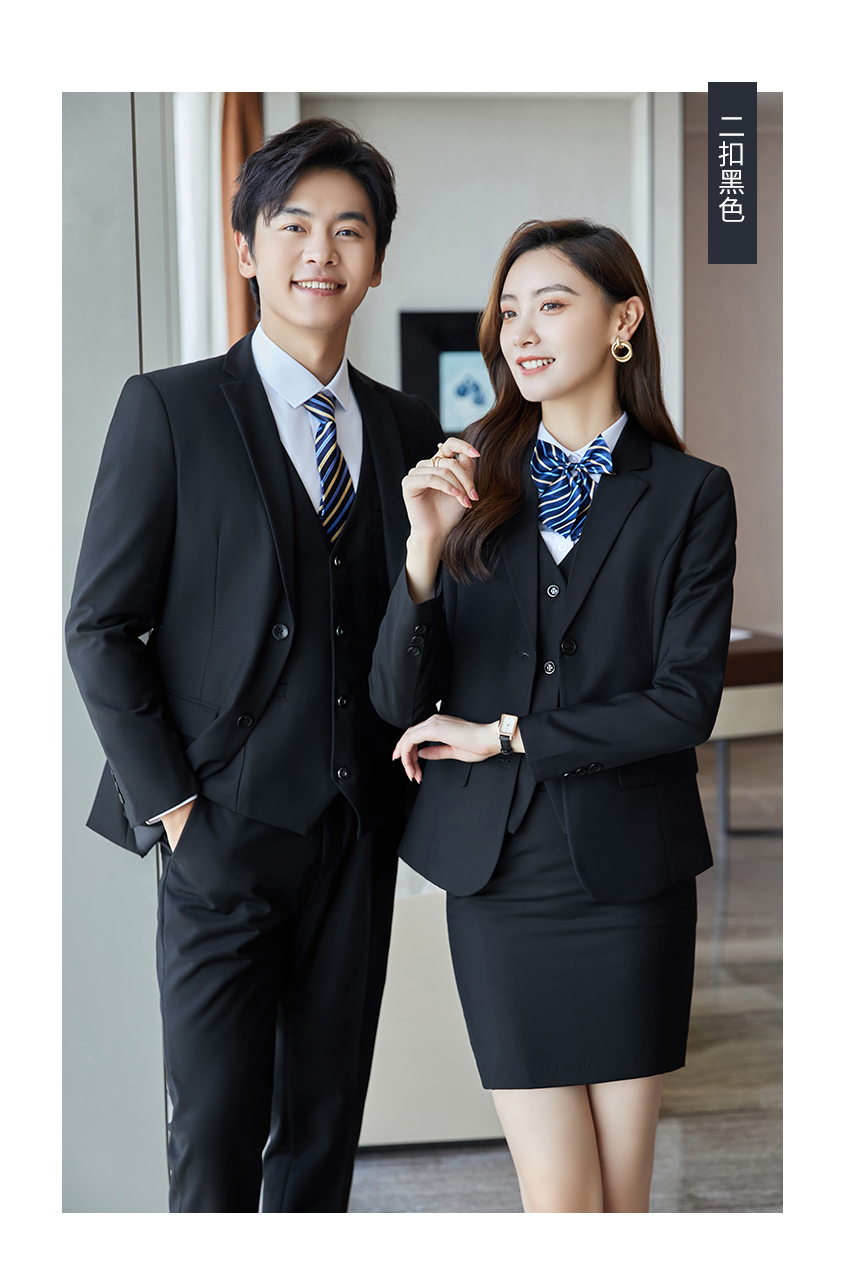 Two-button professional suit jacket for men and women 129-988 double-button jacket