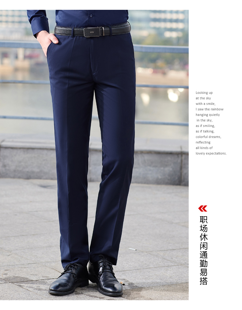 Serge business straight professional trousers men 171-805 men trousers