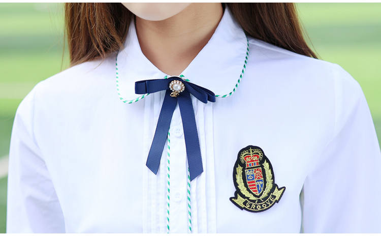 Junior high school graduation photo sports meeting class uniform summer performance costume short-sleeved school uniform two-piece suit female model H23-022 (including badge)