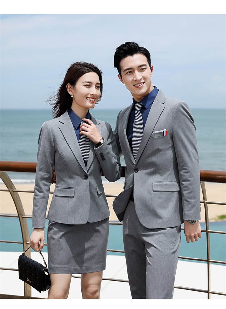 Business color spinning elastic one button suit jacket for men and women DQ1-589 jacket