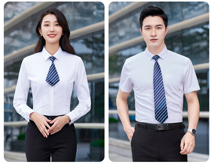 Bamboo fiber business short-sleeved shirt for men and women 81-696 short-sleeved men