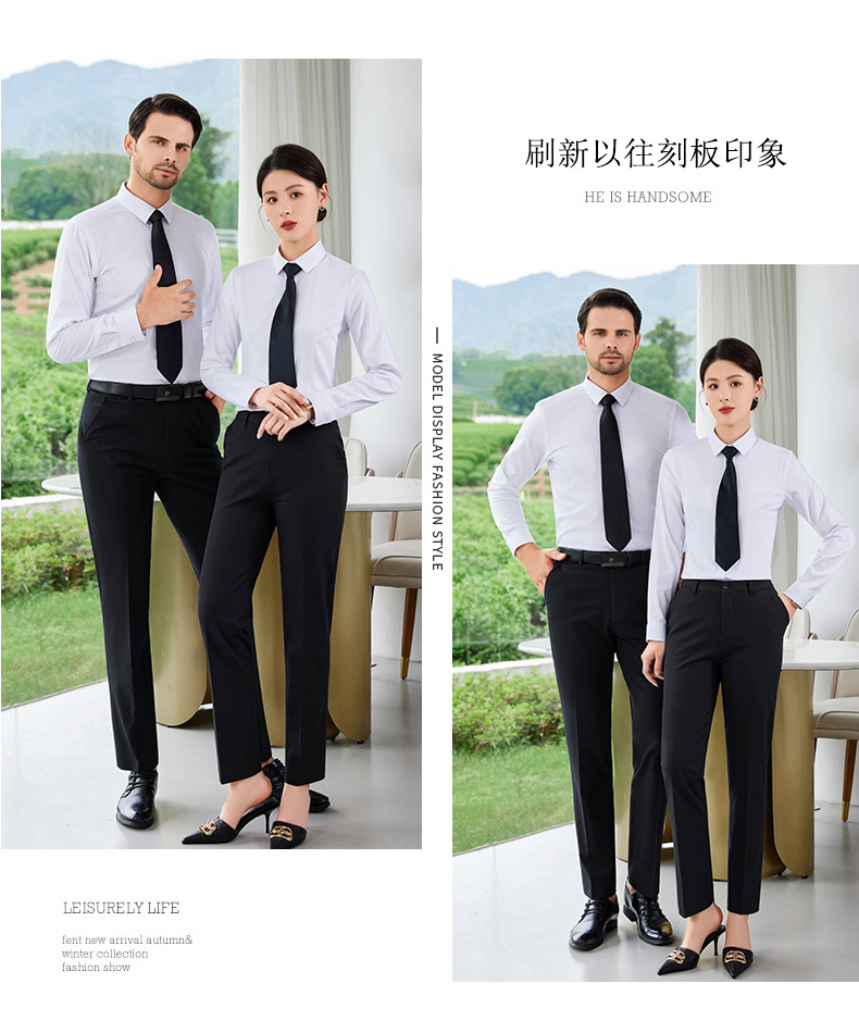 High-end business professional shirt 180-1TL880 short sleeve