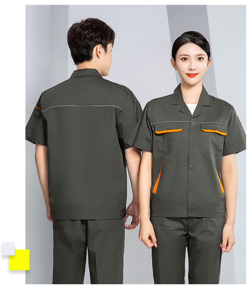 Summer short-sleeved work clothes suit H28-X102