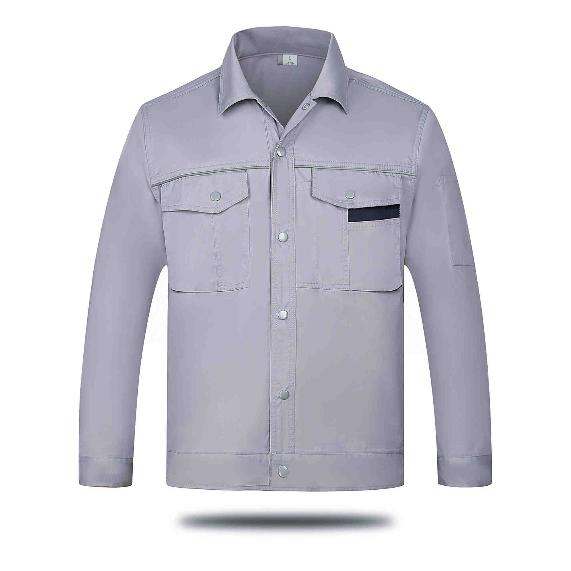 Polyester cotton fine twill spring and summer long-sleeved workwear labor protection suit 91-C-2 suit