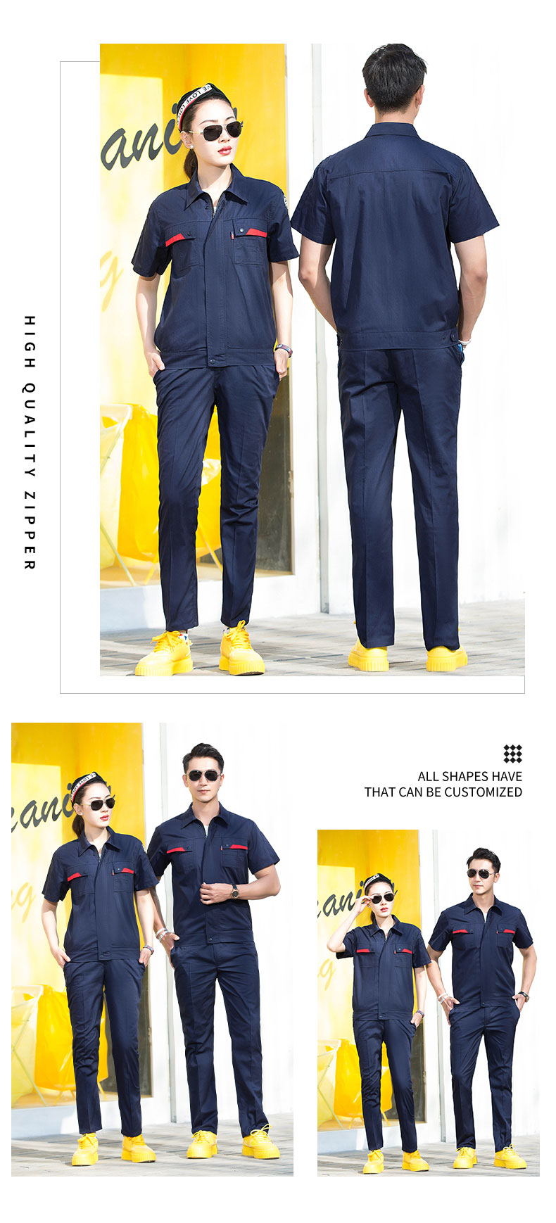 Anti-static fine twill summer workwear labor protection pants B01-730-732 pants