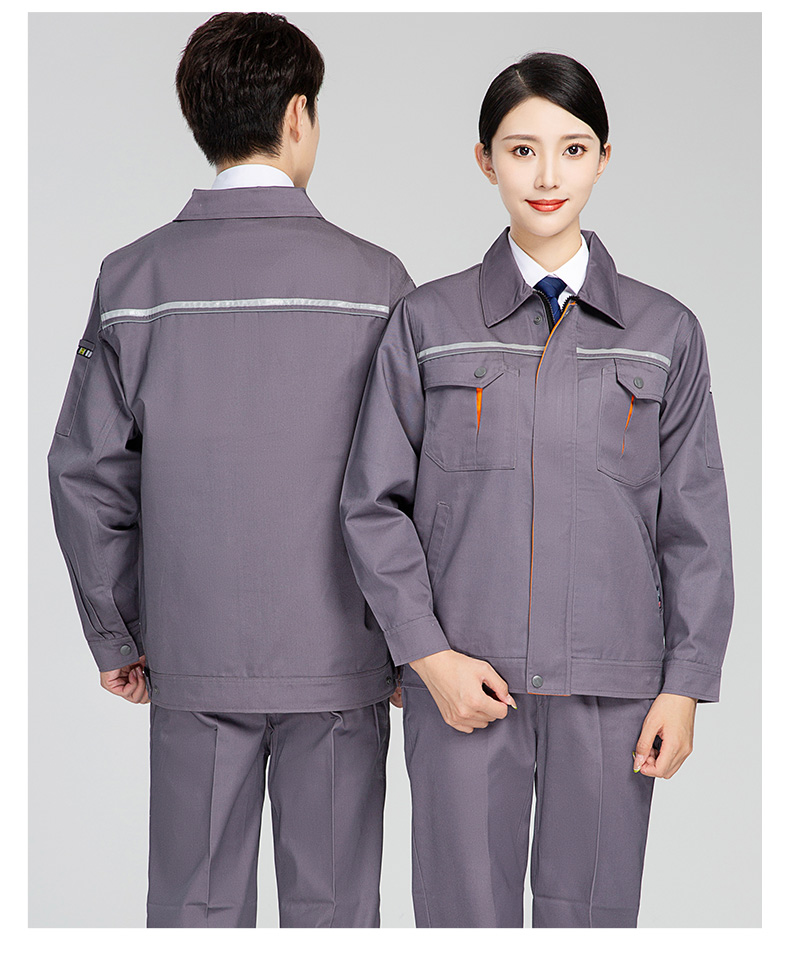 Polyester cotton long sleeve work clothes suit H28-008