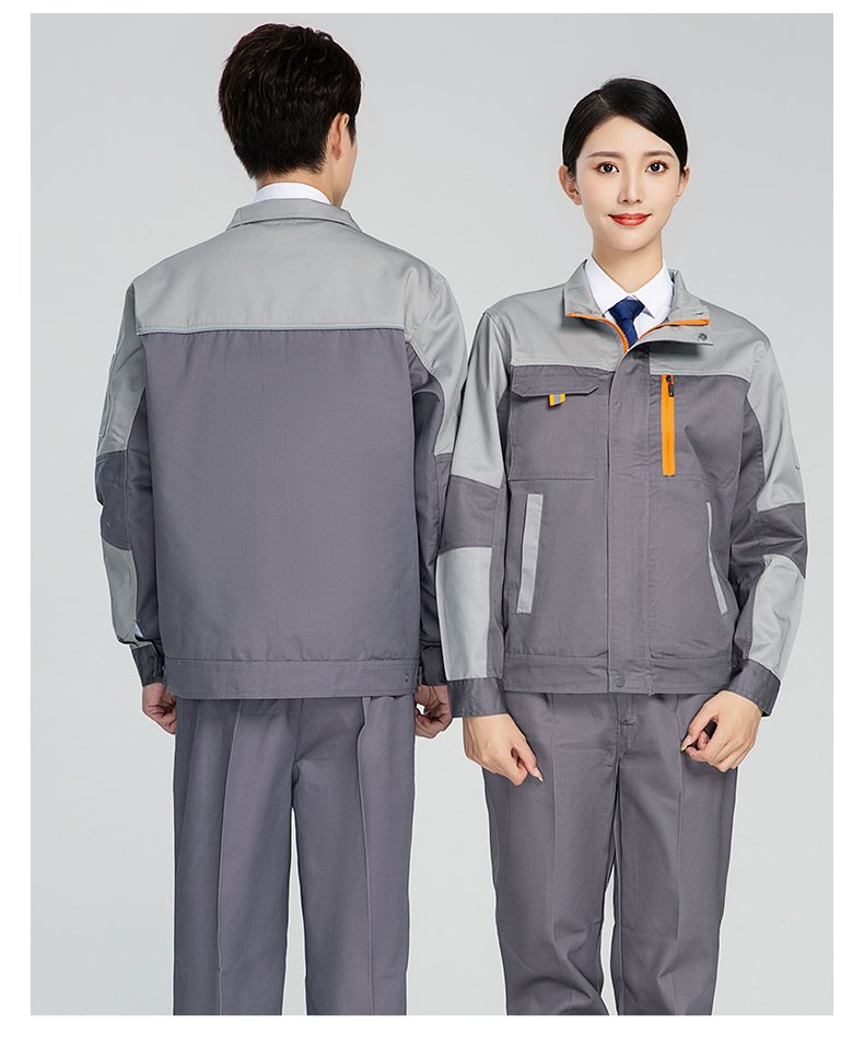 Polyester-cotton color matching work clothes suit H28-100