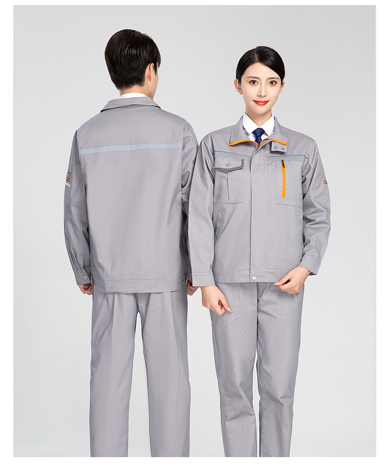 Spring and autumn long-sleeved wear-resistant polyester-cotton work clothes suit H28-130