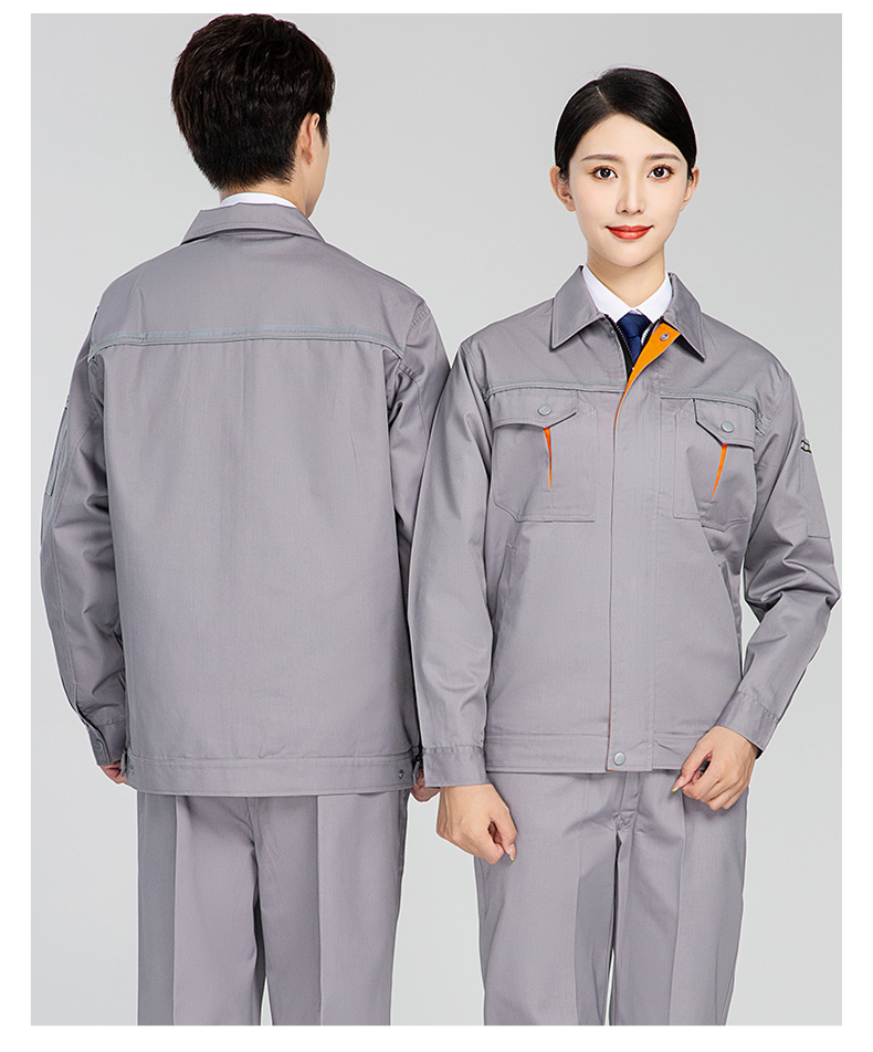 Polyester cotton long sleeve work clothes suit H28-008