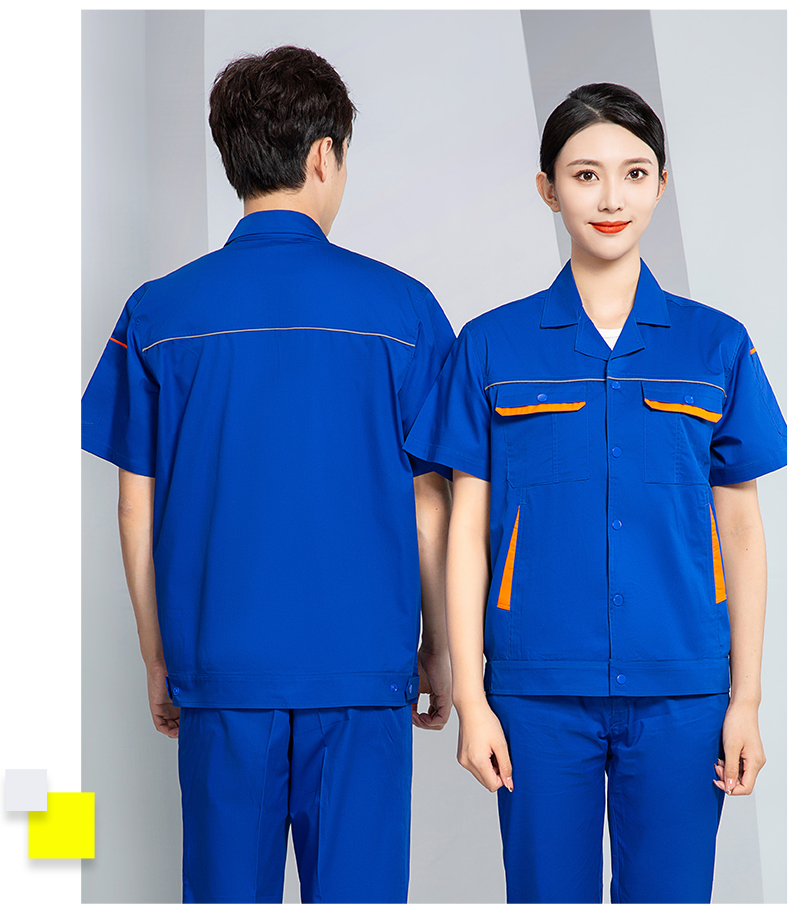 Summer short-sleeved work clothes suit H28-X102