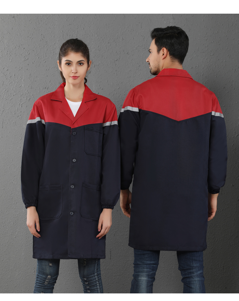 Workshop repair experiment long-sleeved engineering color matching coat H12-E0210002 color matching coat