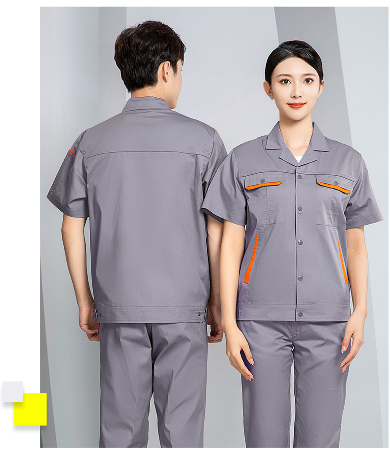 Summer short-sleeved work clothes suit H28-X102