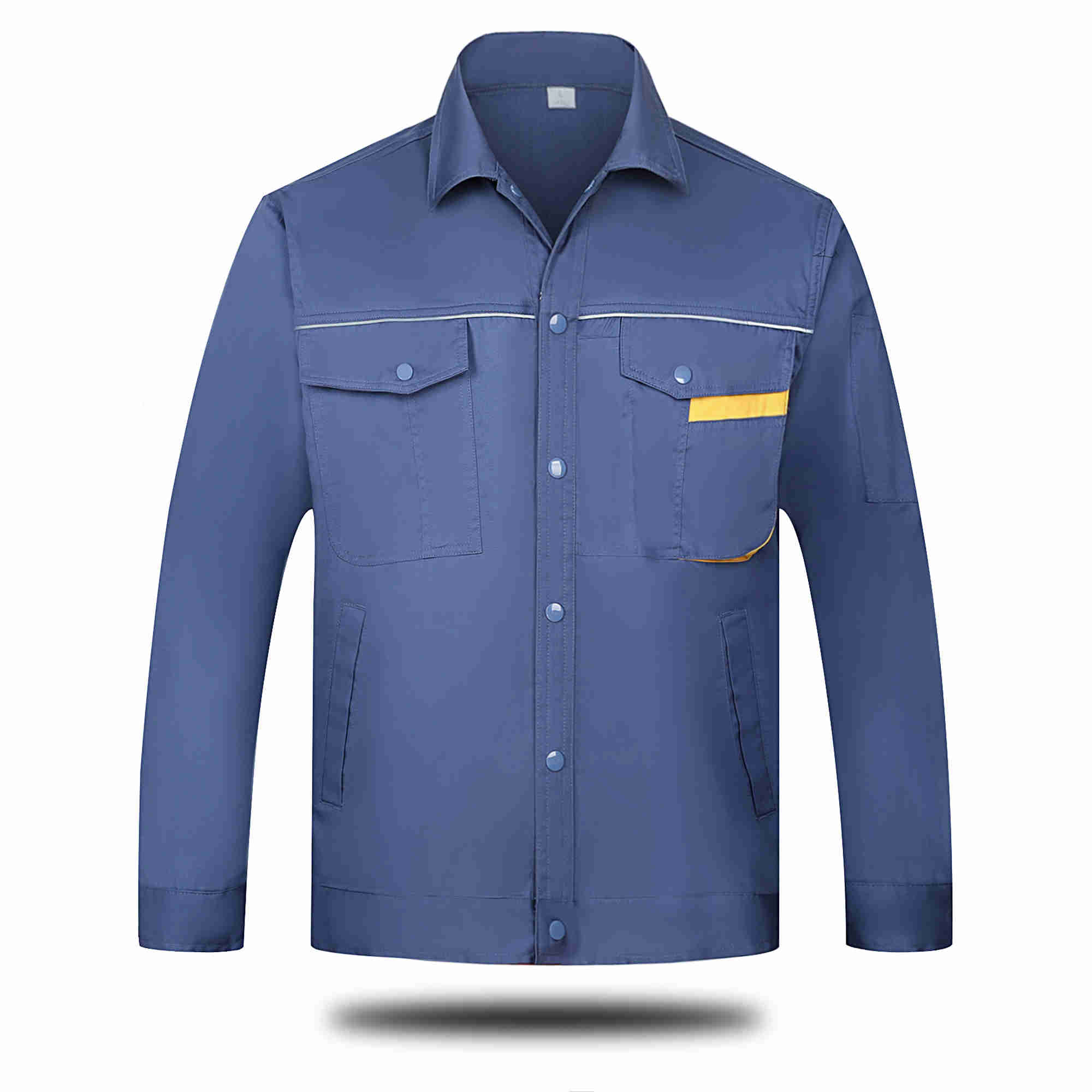 Polyester cotton fine twill spring and summer long-sleeved workwear labor protection clothing tops 91-C-4 tops