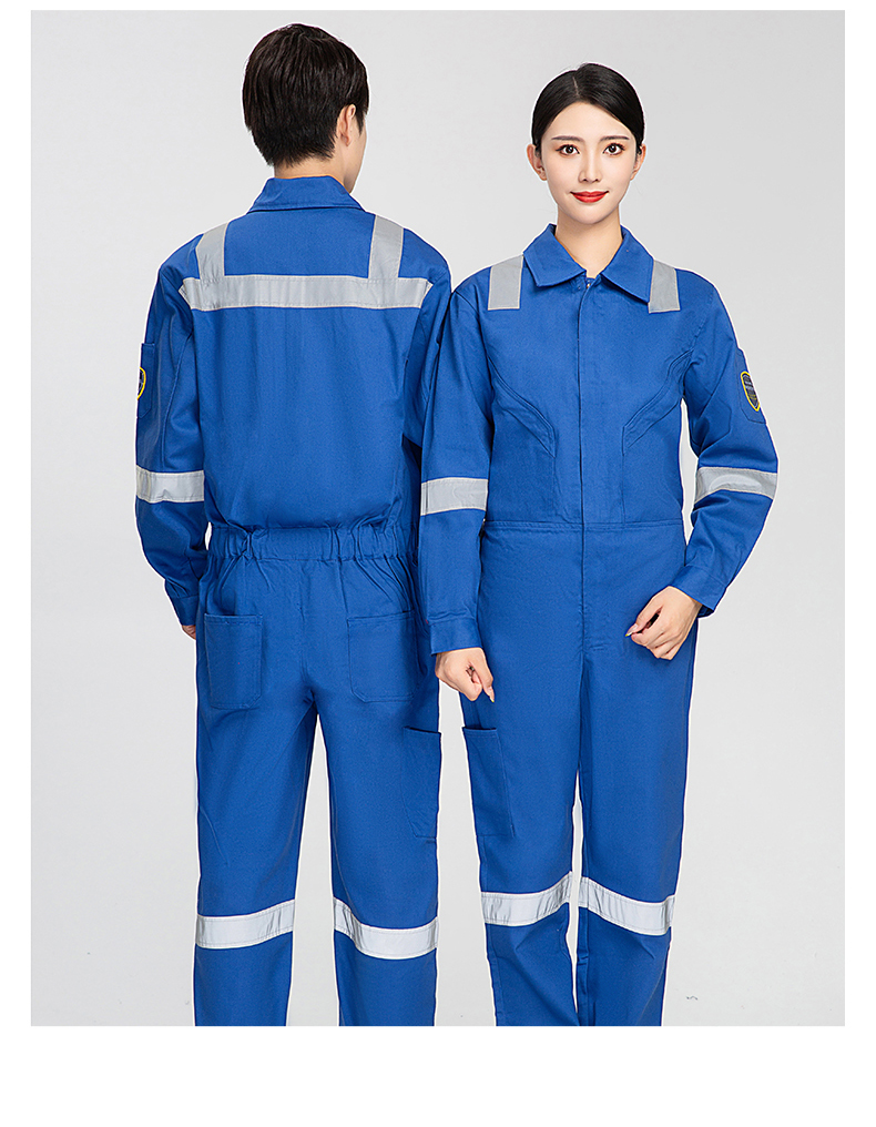 Flame retardant cotton satin work coverall H28-161