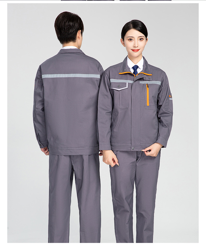 Spring and autumn long-sleeved wear-resistant polyester-cotton work clothes suit H28-130