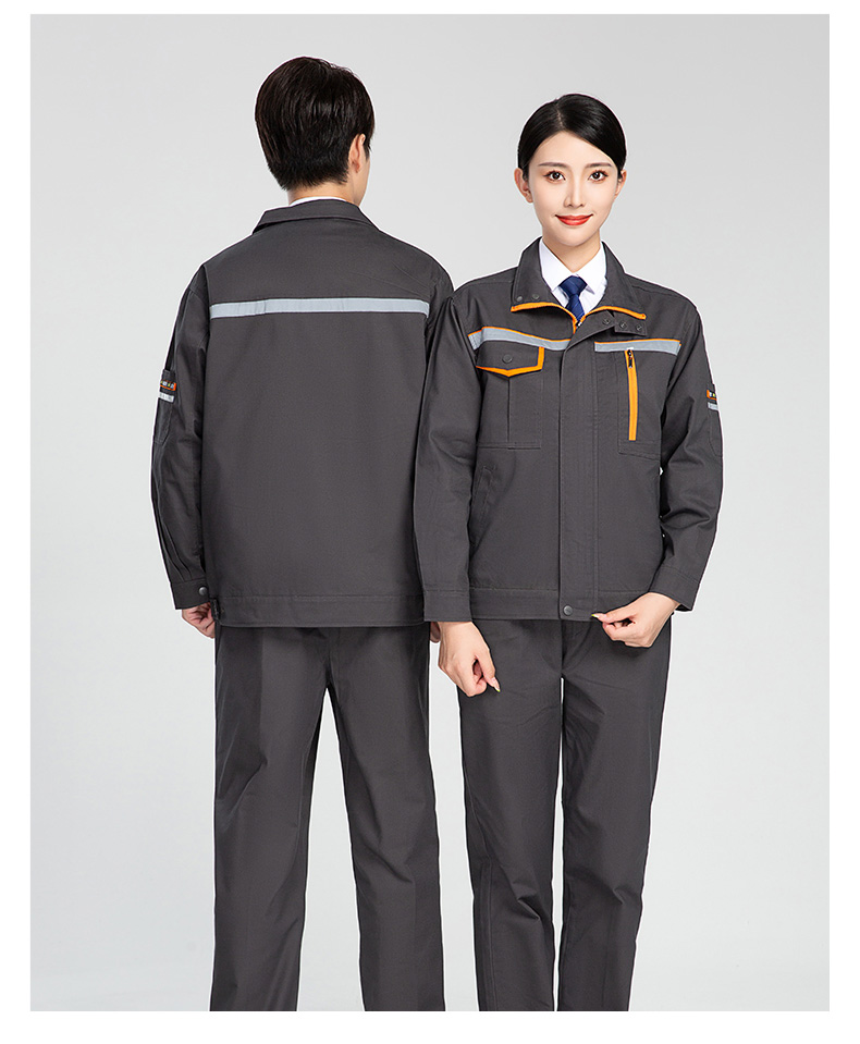 Spring and autumn long-sleeved wear-resistant polyester-cotton work clothes suit H28-130