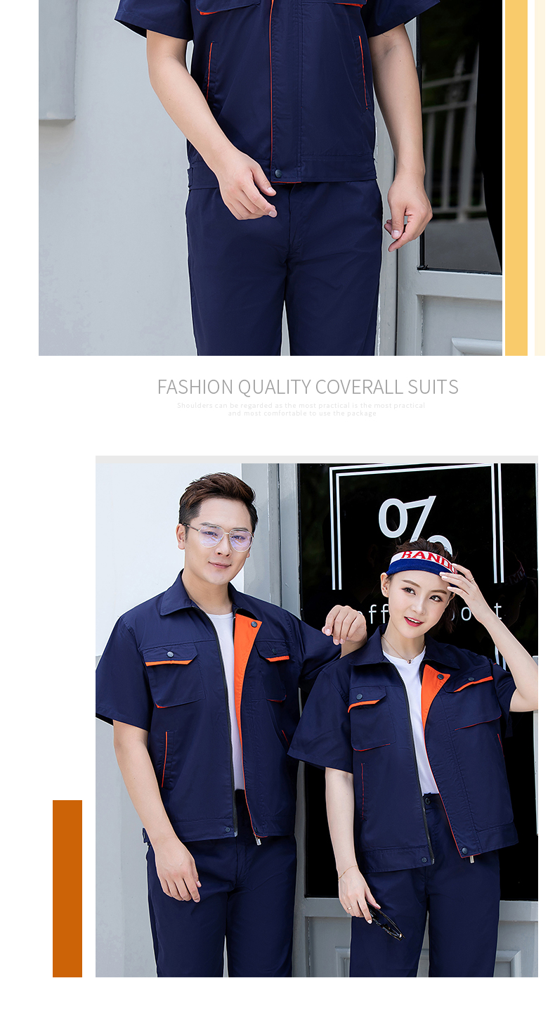 High-quality fabrics, comfortable and breathable short-sleeved work clothes, workwear tops H22-2208 tops