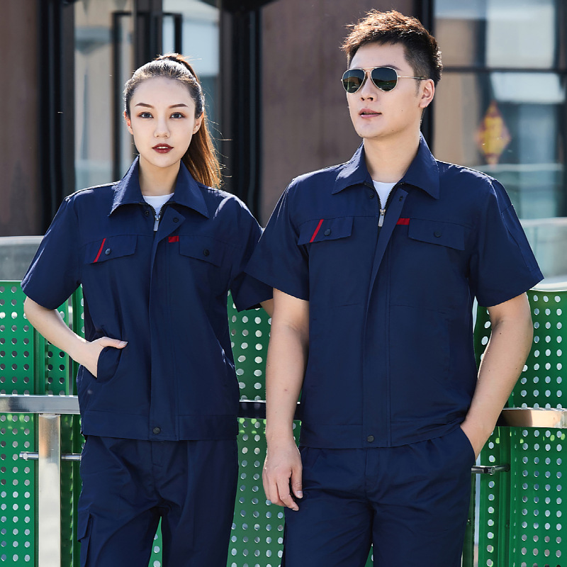 Full-craft cotton engineering workwear suit B14-P004