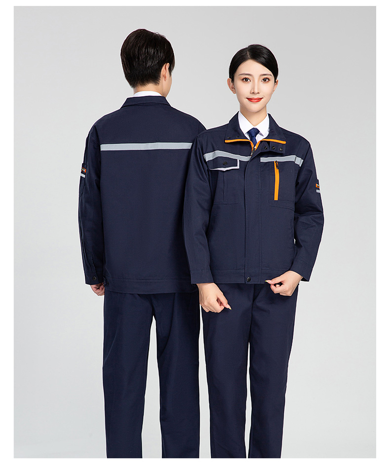 Spring and autumn long-sleeved wear-resistant polyester-cotton work clothes suit H28-130