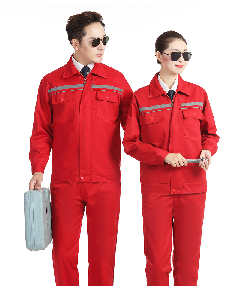 Double anti-static spring and autumn long-sleeved workwear H22-914