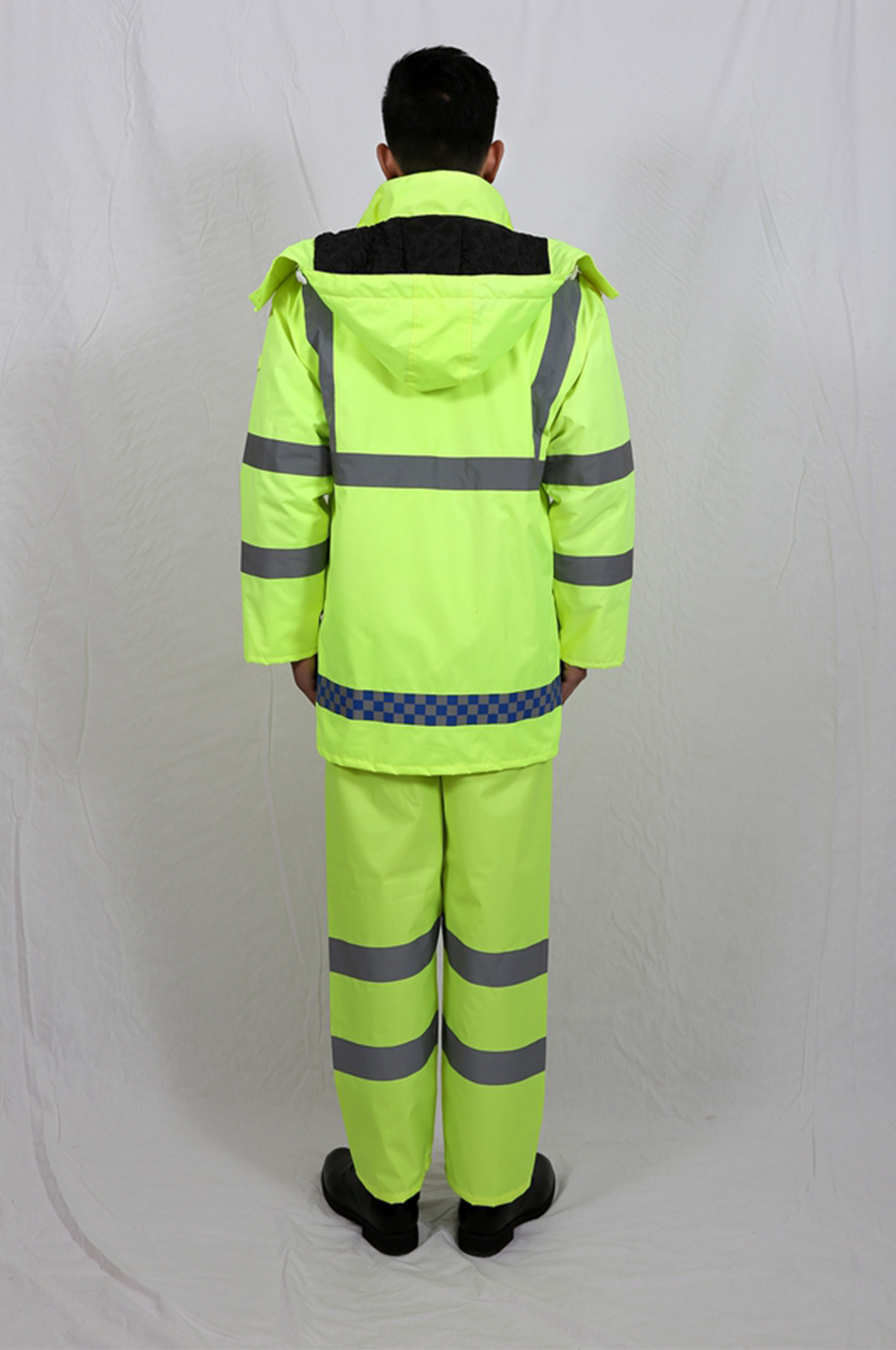 Outdoor traffic duty reflective strip cotton jacket thin suit X01-802 suit