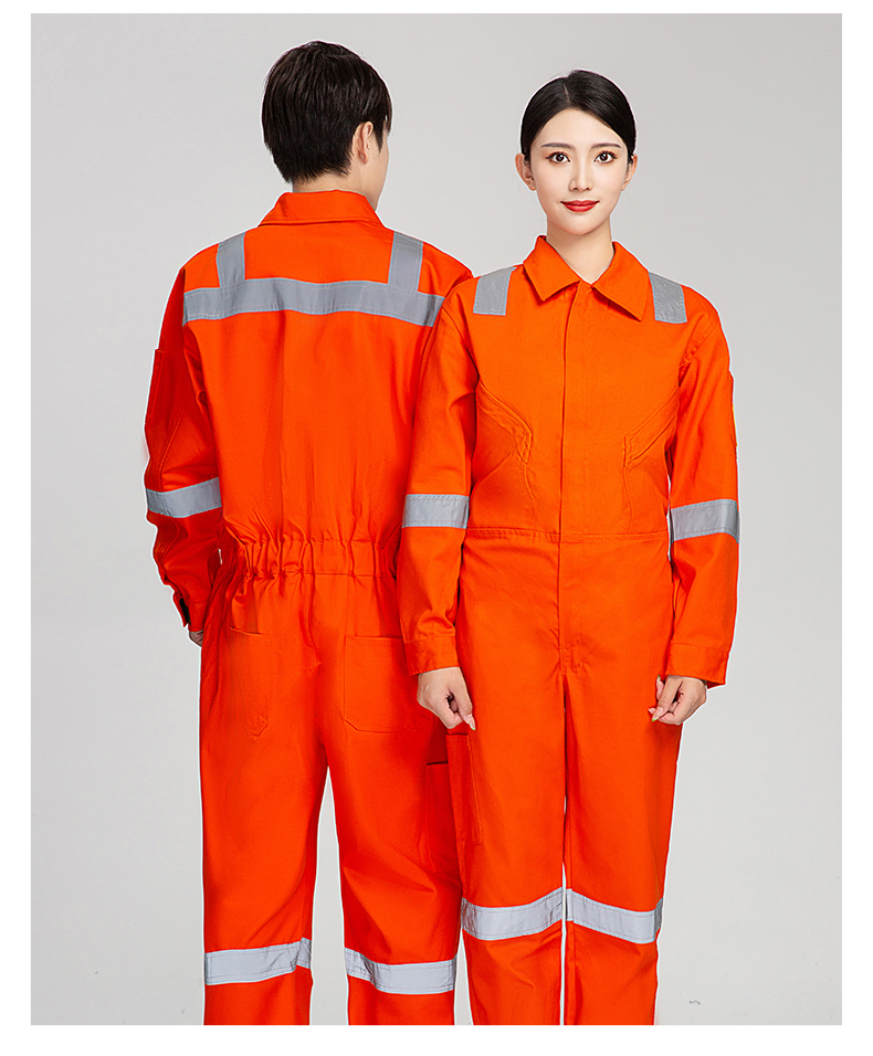 Flame retardant cotton satin work coverall H28-161