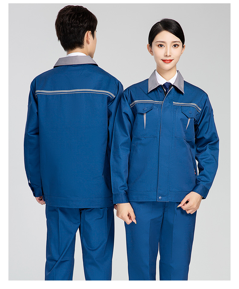 Polyester cotton long sleeve work clothes suit H28-008