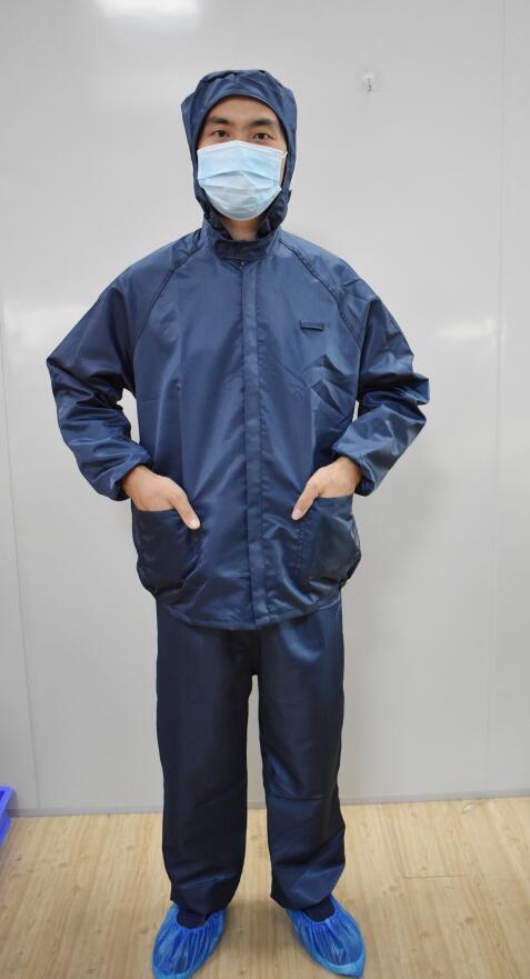 Anti-static split hooded suit D05-029 (without shoes)