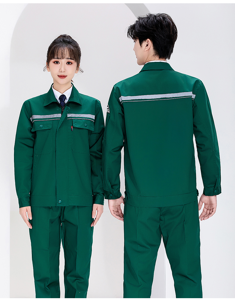 Double anti-static spring and autumn long-sleeved workwear tops H22-914 tops