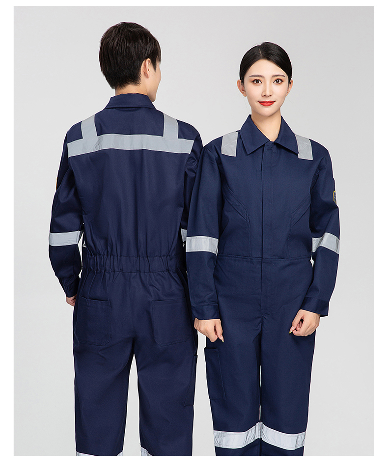 Flame retardant cotton satin work coverall H28-161