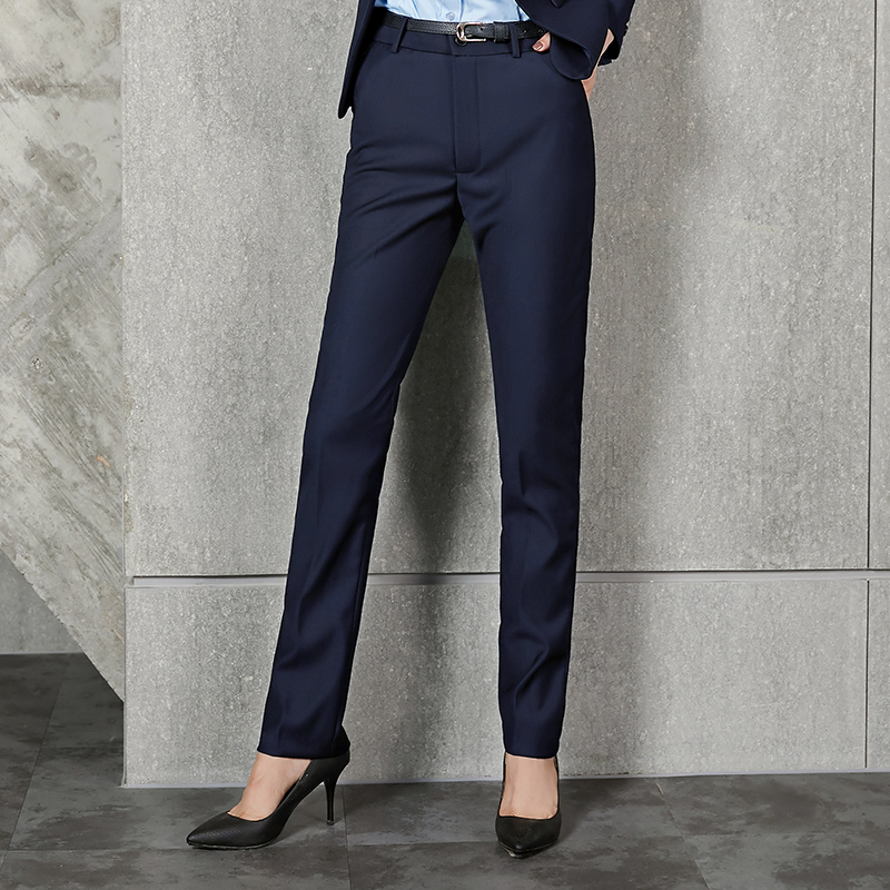 Professional straight high waist women suit pants 188-0601 women suit pants