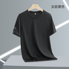 Quick-drying ice silk mesh couple round neck short-sleeved T-shirt female KO-2311 female