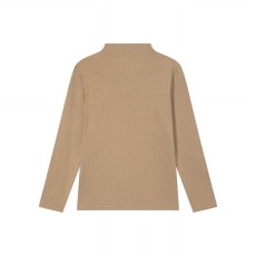 220g ribbed cotton women high collar long sleeve bottoming shirt T-shirt G21-S003