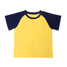 190g combed cotton raglan contrast color personality outer stitching high elastic short waist exposed hot girl ladies short-sleeved T-shirt G21-FTJ-05
