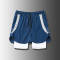 Lightweight breathable drawstring waist ice silk casual shorts KD3-9922