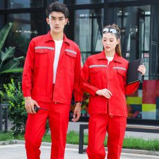 Polyester reflective strip spring and autumn long-sleeved work clothes suit H30-polyester SLR suit