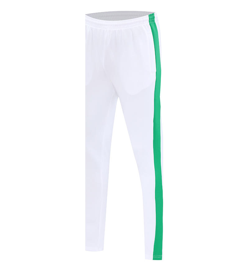 Trousers white green