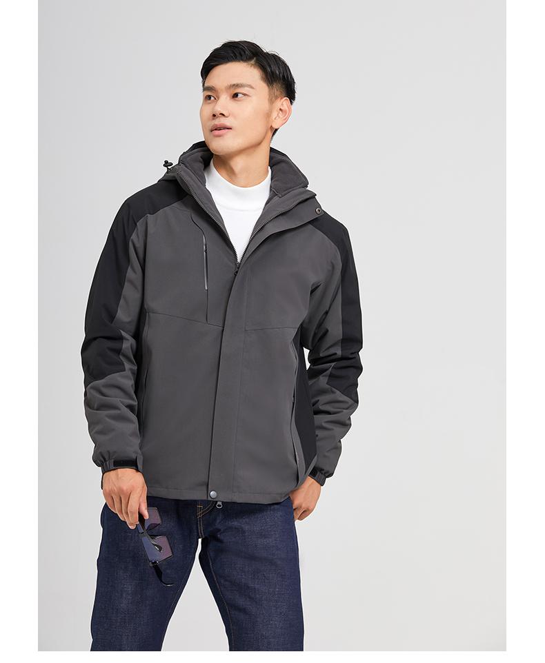 FJ2055-Men detachable three-in-one jacket