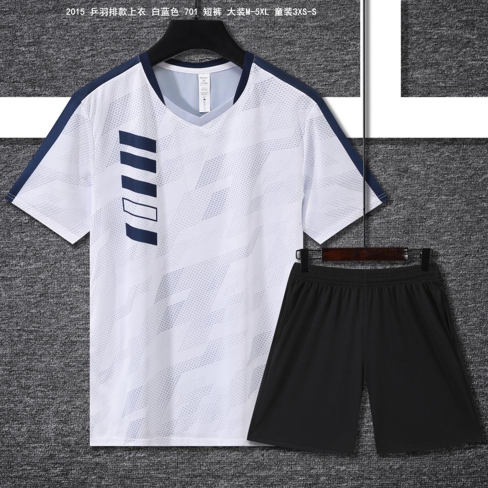 2015 Table Tennis and Badminton Clothing (Adult + Children) T-shirts, short sleeves, round neck