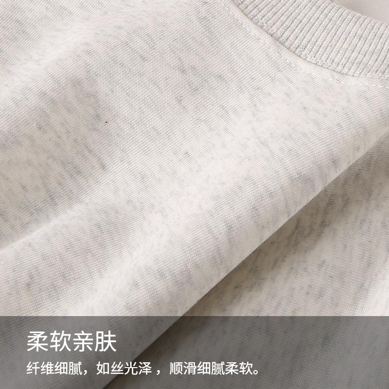 A7023-Chinese cotton round neck thin sweatshirt