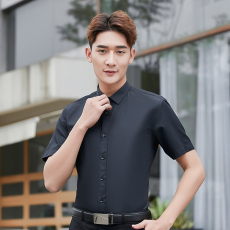 Business professional small collar short sleeve shirt men 180-999 men short sleeve