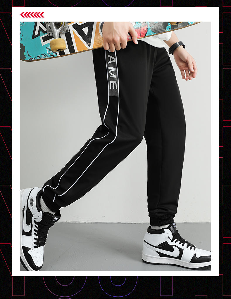 C829 Sports casual multifunctional cuffed trousers