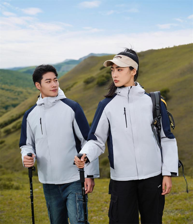 F558-Thick single-layer integrated silver fox fleece jacket