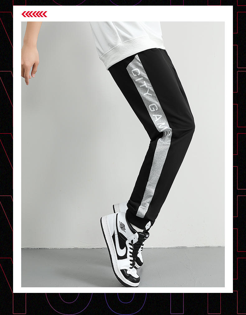 C827-Sports leisure multifunctional cuffed trousers