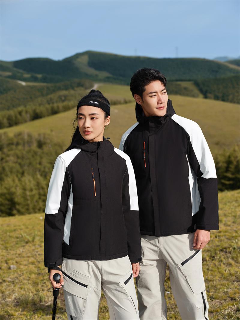 F558-Thick single-layer integrated silver fox fleece jacket